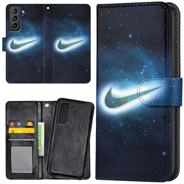 Samsung Galaxy S21 - Plånboksfodral/Skal Nike Yttre Rymd