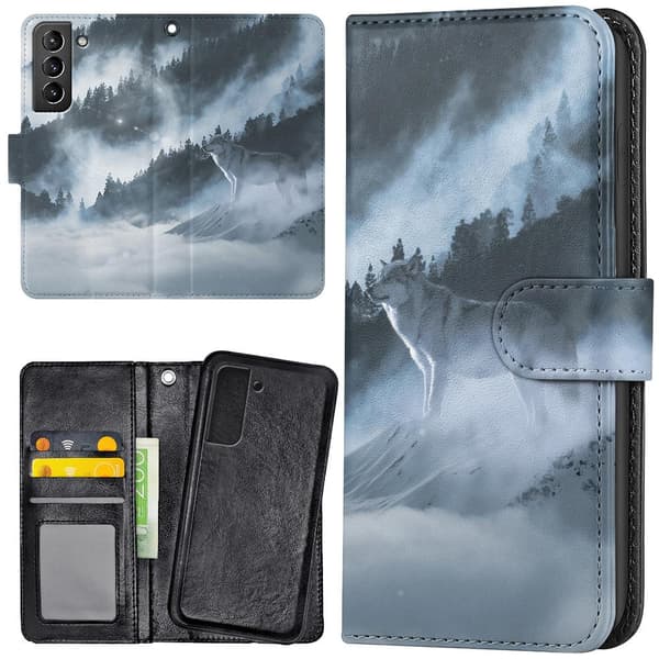 Samsung Galaxy S21 - Plånboksfodral/Skal Arctic Wolf