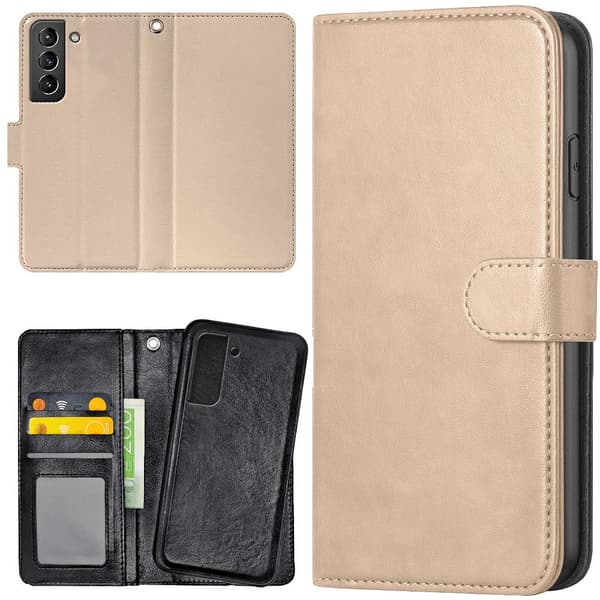 Samsung Galaxy S21 Plus - Plånboksfodral/Skal Beige