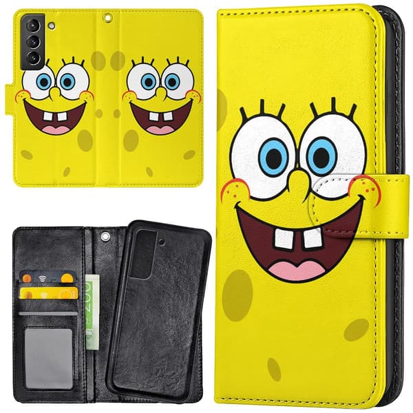 Samsung Galaxy S21 Plus - Lommebok Deksel Svampebob