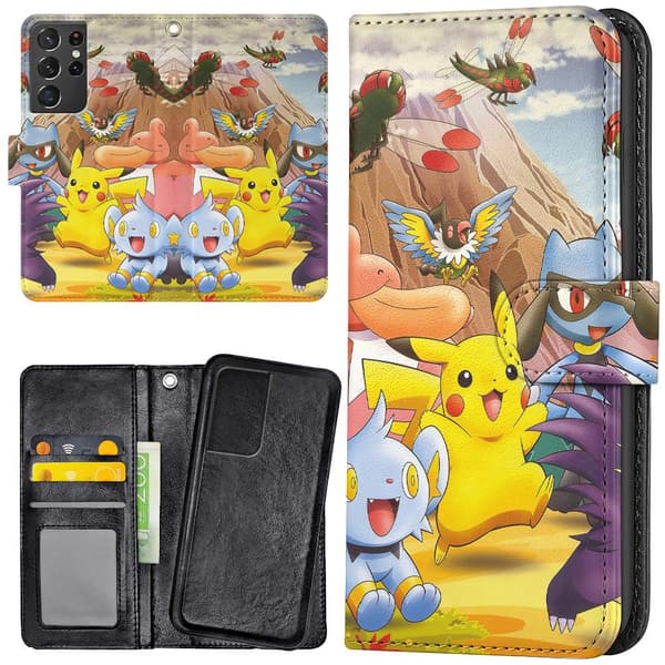 Samsung Galaxy S21 Ultra - Lommebok Deksel Pokemon