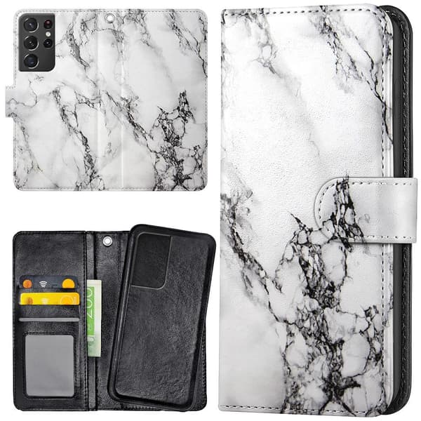 Samsung Galaxy S21 Ultra - Mobilcover/Etui Cover Marmor