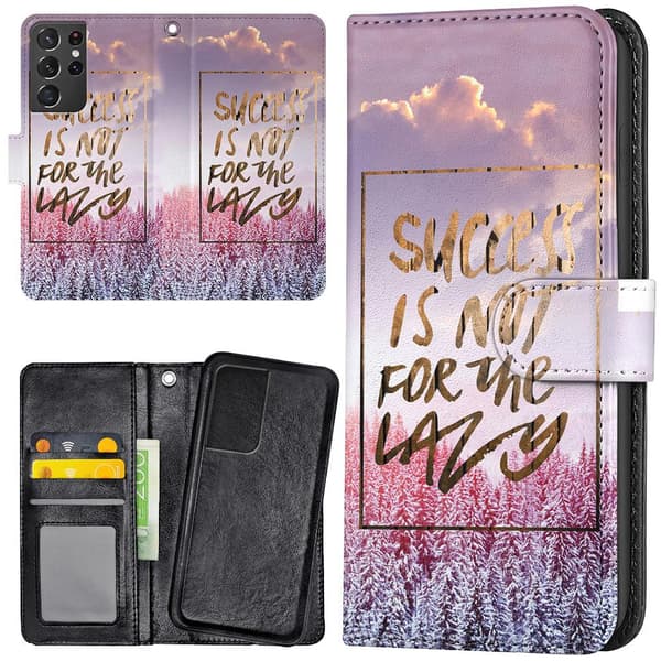 Samsung Galaxy S21 Ultra - Lommebok Deksel Success Not Lazy