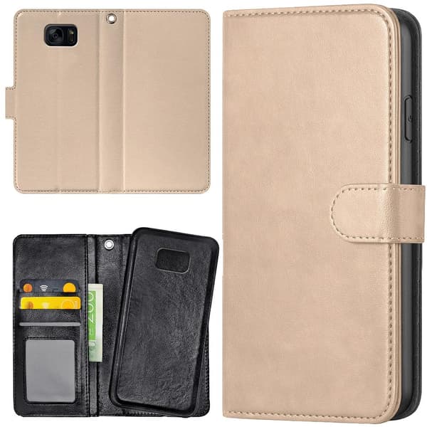 Samsung Galaxy S7 - Lommebok Deksel Beige