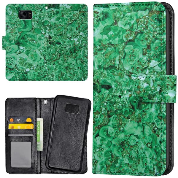 Samsung Galaxy S7 - Lommebok Deksel Marmor