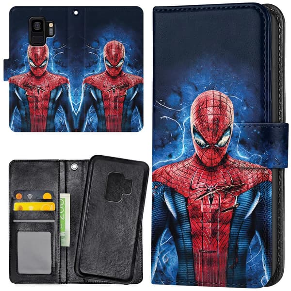 Samsung Galaxy S9 - Lompakkokotelo/Kuoret Spiderman