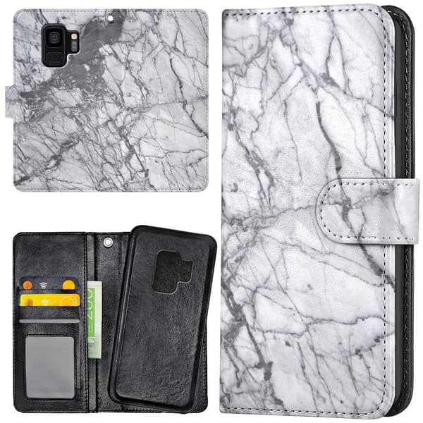 Samsung Galaxy S9 - Lommebok Deksel Marmor