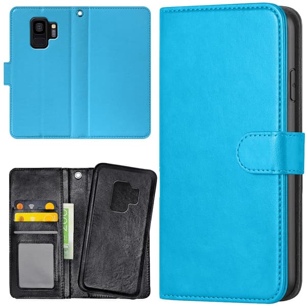Samsung Galaxy S9 - Mobilcover/Etui Cover Lysblå