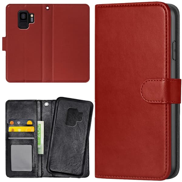 Samsung Galaxy S9 - Mobilcover/Etui Cover Mørkrød