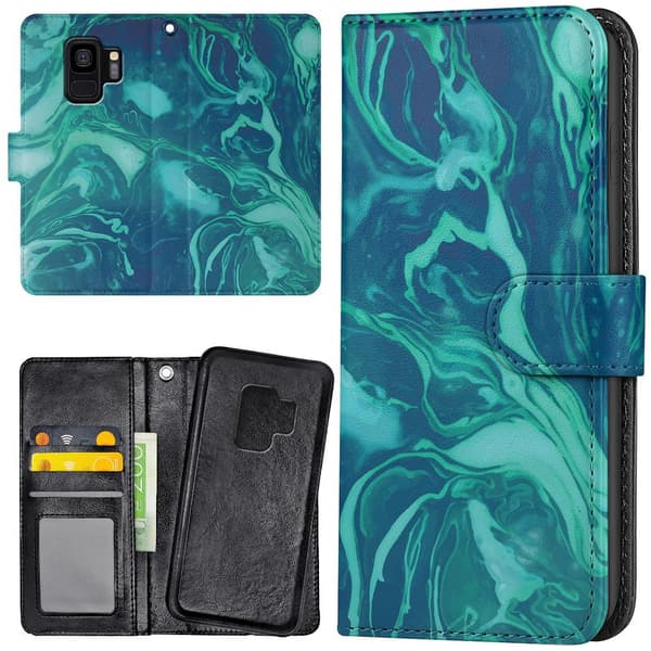 Samsung Galaxy S9 - Lommebok Deksel Marmor
