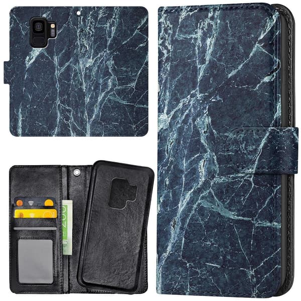 Samsung Galaxy S9 - Lommebok Deksel Marmor
