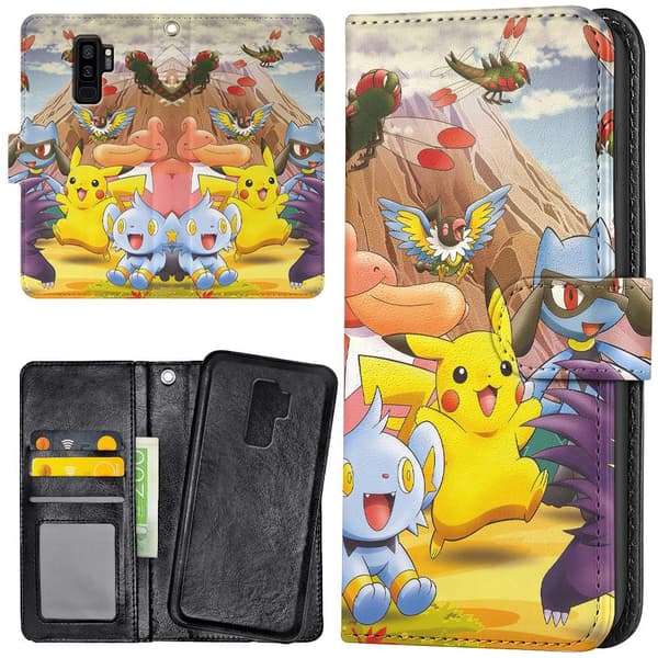 Samsung Galaxy S9 Plus - Lompakkokotelo/Kuoret Pokemon