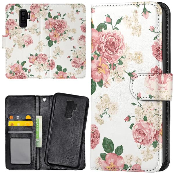 Samsung Galaxy S9 Plus - Mobilcover/Etui Cover Retro Blomster