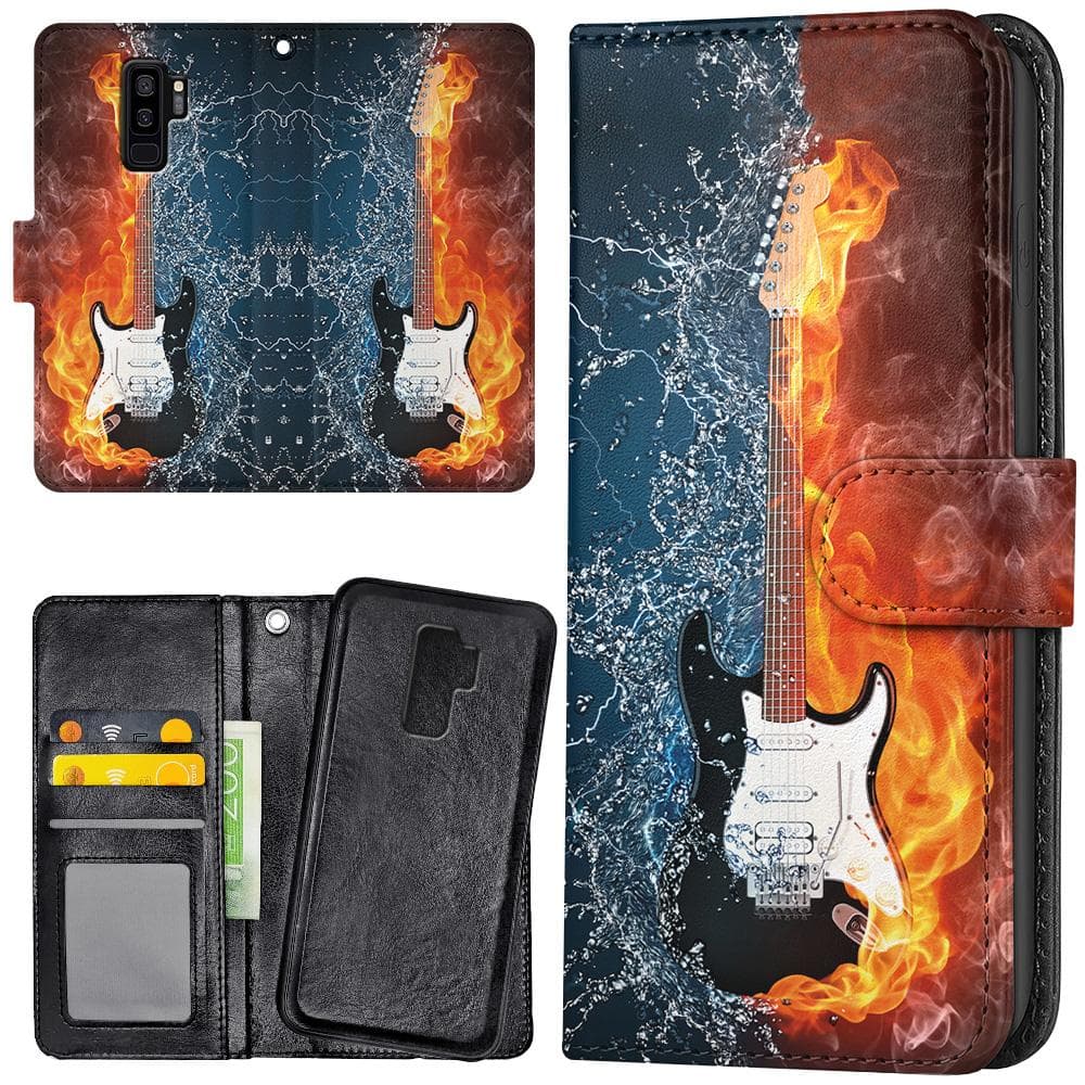 Samsung Galaxy S9 Plus - Mobilfodral Vatten och Eld Gitarr