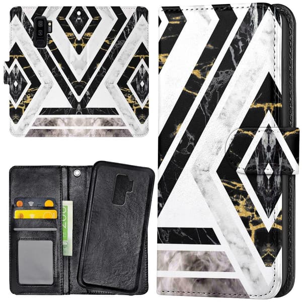 Samsung Galaxy S9 Plus - Mobilcover/Etui Cover Skræv Mønster