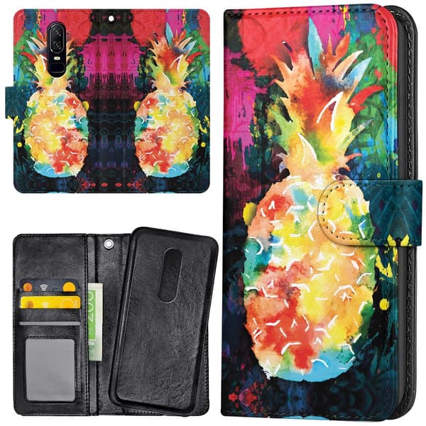 Xiaomi Mi 9T/9T Pro - Mobilcover/Etui Cover Regnbue Ananas