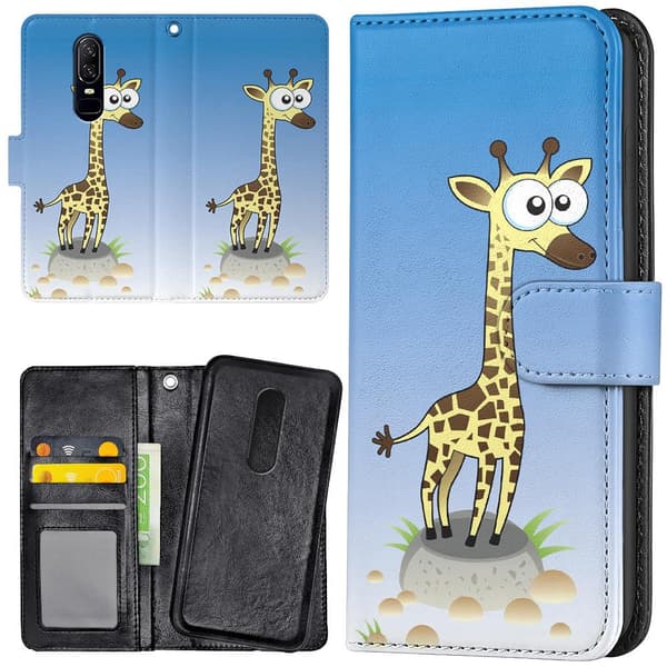 Xiaomi Mi 9T/9T Pro - Lommebok Deksel Tegnet Giraff