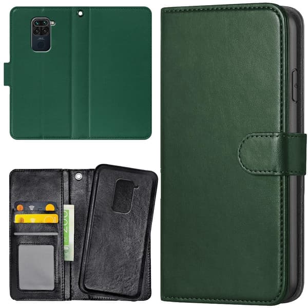 Xiaomi Redmi Note 9 - Mobilcover/Etui Cover Mørkgrøn