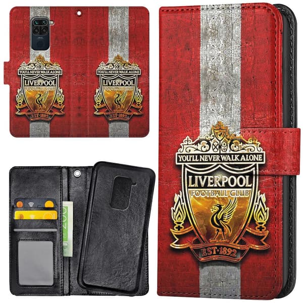 Xiaomi Redmi Note 9 - Plånboksfodral/Skal Liverpool