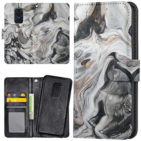 Xiaomi Redmi Note 9 - Mobilcover/Etui Cover Marmor