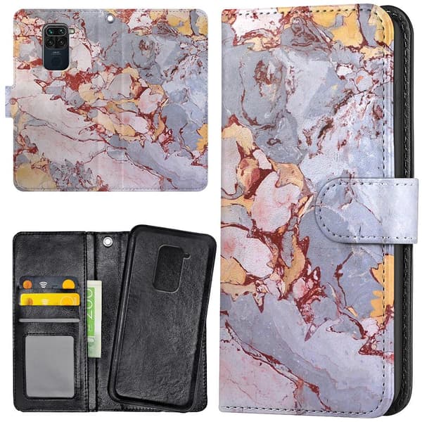 Xiaomi Redmi Note 9 - Mobilcover/Etui Cover Marmor