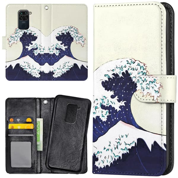 Xiaomi Redmi Note 9 - Mobilcover/Etui Cover Flodbølge