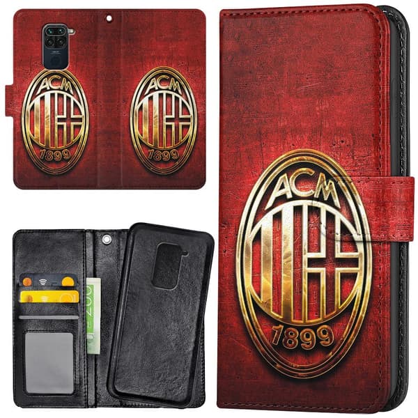 Xiaomi Redmi Note 9 - Plånboksfodral/Skal A.C Milan
