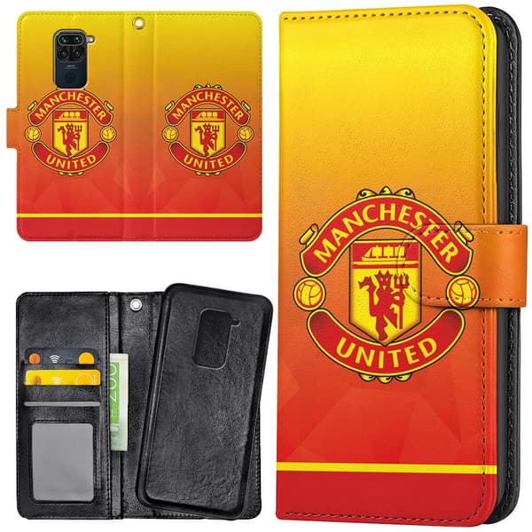 Xiaomi Redmi Note 9 - Plånboksfodral/Skal Manchester United
