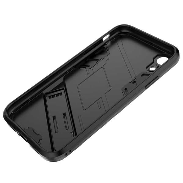 iPhone XR iskunkestävä kotelo jalustalla ThinArmor V2