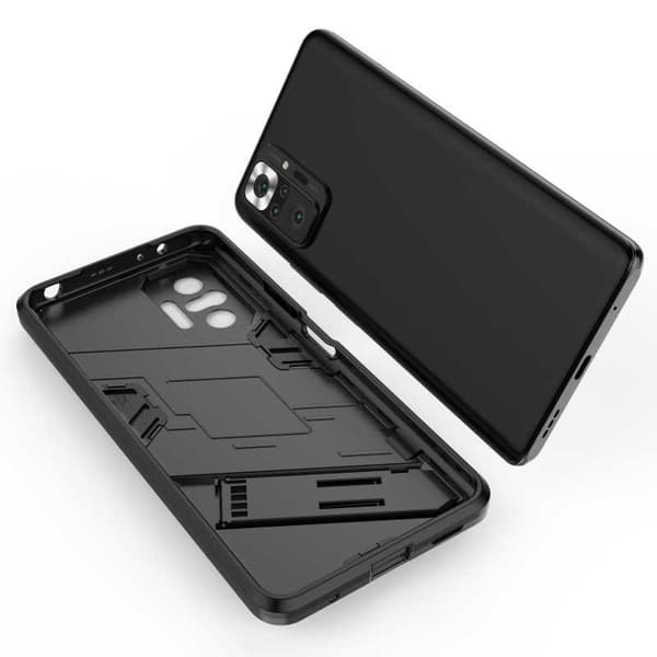 Xiaomi Redmi Note 10 Pro 4G Stöttåligt Skal med Kickstand ThinArmor V2