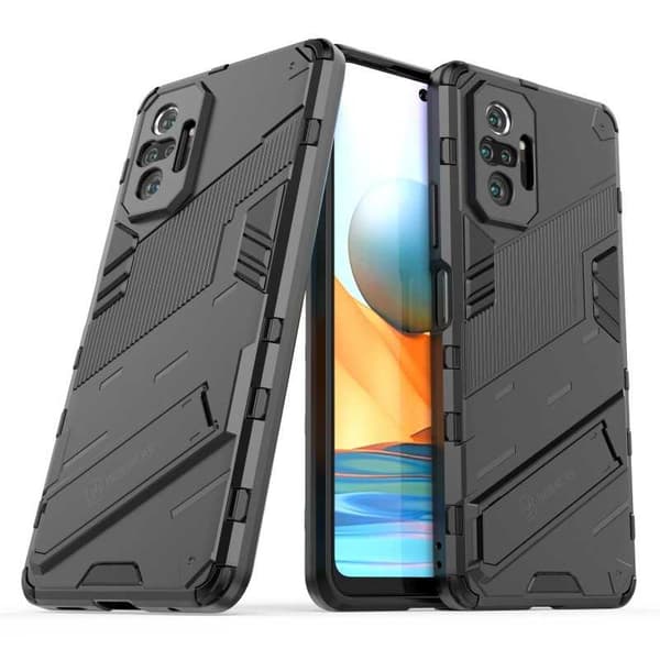 Xiaomi Redmi Note 10 Pro 4G Stöttåligt Skal med Kickstand ThinArmor V2