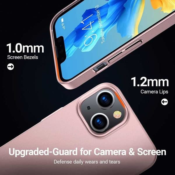 iPhone 13 Ultratunt Lätt Skal Basic V2 Rosenguld