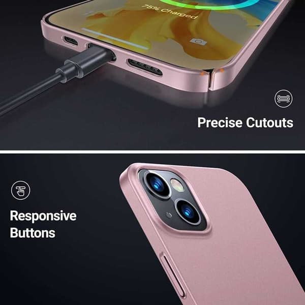 iPhone 13 Ultratunt Lätt Skal Basic V2 Rosenguld