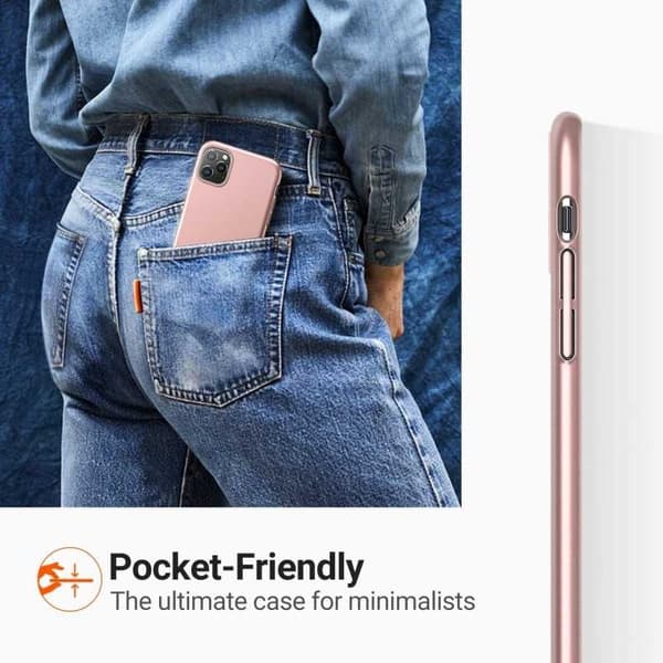 iPhone 11 Pro Max Ultratyndt letvægtscover Basic V2 Rose Gold