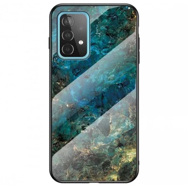 Samsung A53 5G Marble Shell 9H hærdet glas bagside glas bagside V2