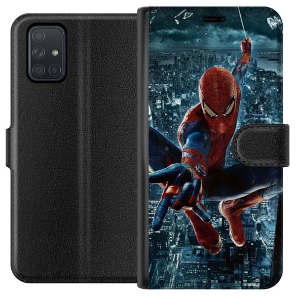 Samsung Galaxy A71 Tegnebogsetui Spiderman