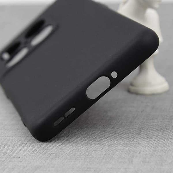 OnePlus 10 Pro gummibelagt mat sort silikonecover