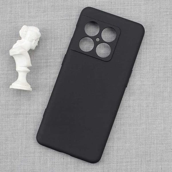 OnePlus 10 Pro gummibelagt mat sort silikonecover