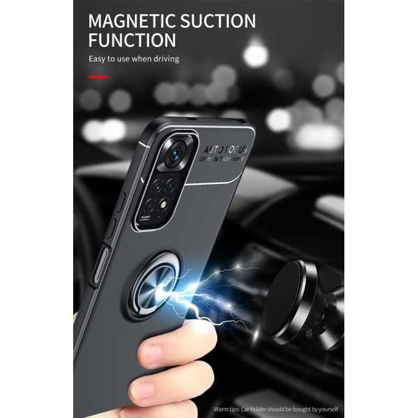 Xiaomi Redmi Note 11 / 11S Praktisk støtsikker veske med ringholder V3