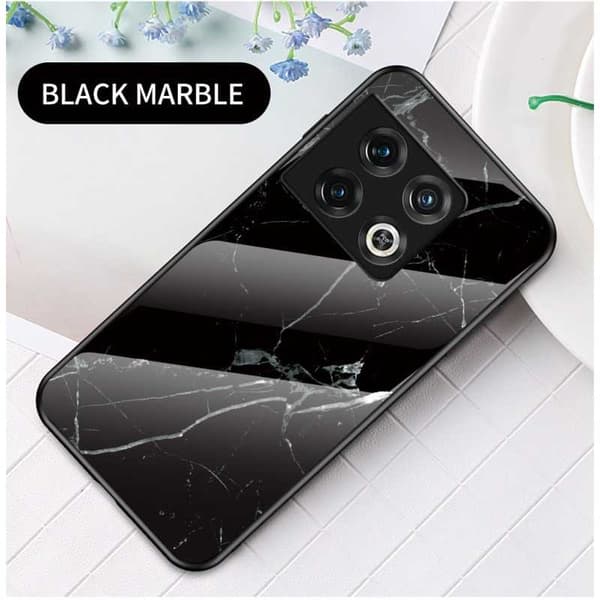 OnePlus 10 Pro Marble Shell 9H hærdet glas bagside glas bagside V2