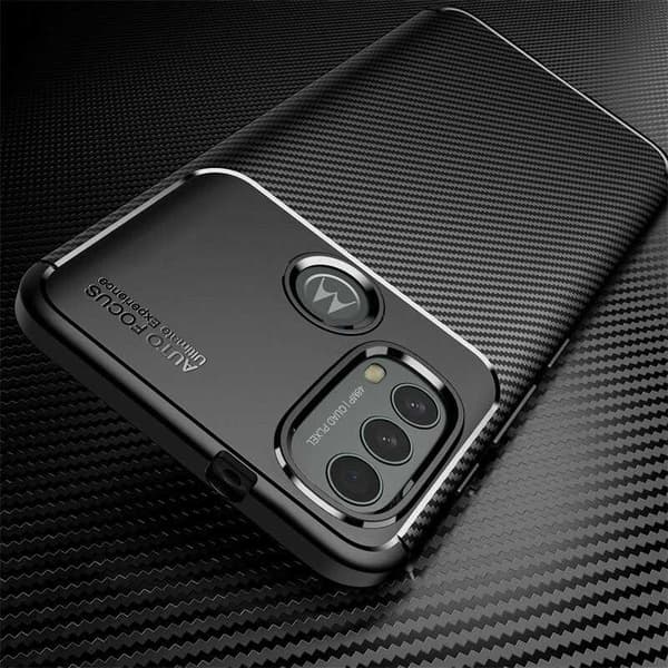 Motorola Moto E20 / E30 / E40 Stöttåligt Skal FullCarbon V4
