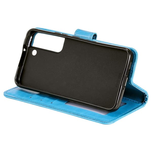 SKALO Samsung S22+ Mandala Flip Cover - Mørkebrun