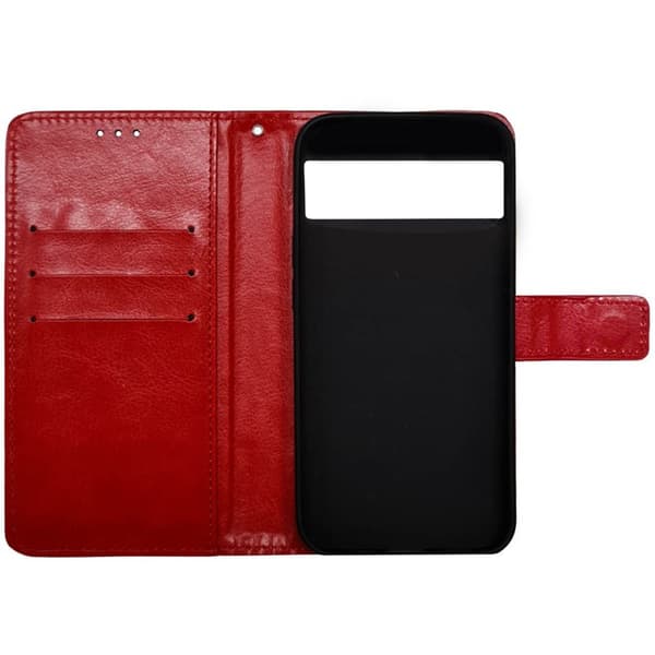 Wallet cover 3-kort Google Pixel 6a - Rød