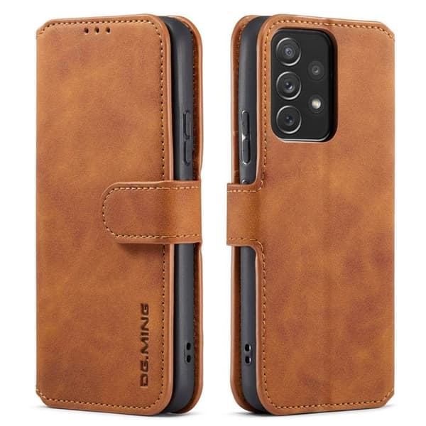 DG-Ming Lompakkokotelo 3-kortti Samsung Galaxy A53 5G - Ruskea