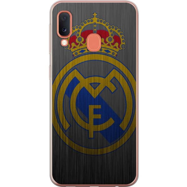 Samsung Galaxy A20e Genomskinligt Skal Real Madrid CF