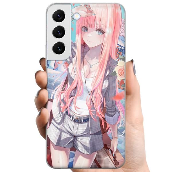 Samsung Galaxy S22+ 5G TPU Mobildeksel Anime jente søt