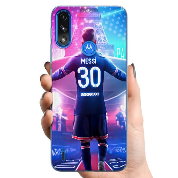Motorola Moto E7 Power TPU Mobilcover Lionel Messi