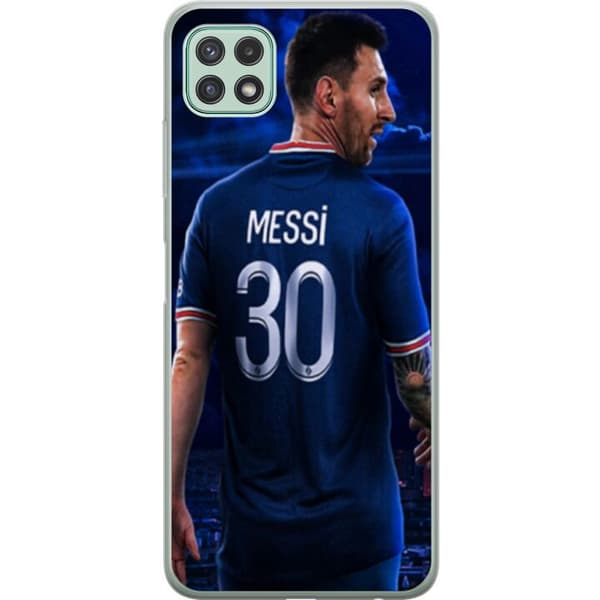 Samsung Galaxy A22 5G Genomskinligt Skal Lionel Messi