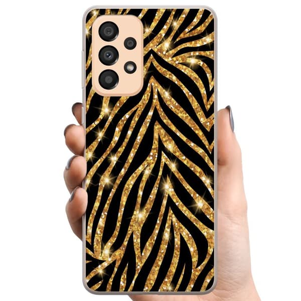 Samsung Galaxy A33 5G TPU Matkapuhelimen kuori Kulta & Kiiltää