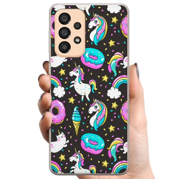 Samsung Galaxy A33 5G TPU Mobilcover Unicorn